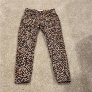 Leopard skinny jeans